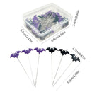 50/100pcs Dressmaking Pins Embroidery Patchwork Pins Accessories Halloween Bat Sewing Needle DIY Sewing Tools Decoration