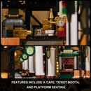 Creative Expert Modular Buildings MOC 85007 Steampunk Railway Station Model 2788PCS Building Blocks Brick Puzzle Toys Kids Gift