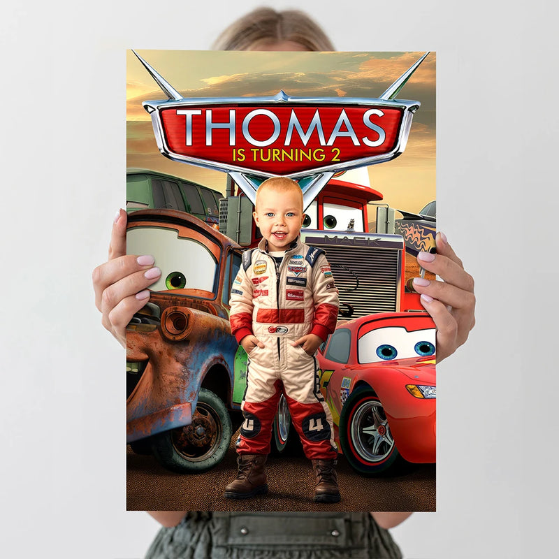 Disney Car Custom Canvas Poster For Kid Room Decor Custom Personalized Printing Picture Wall Art Children Gifts  Decoration