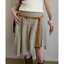 Bohemian-Style Black Braided Waistline Women With Dress Sexy Belt y2k Chatelaine Trend