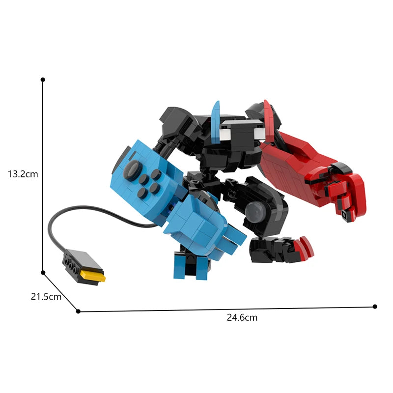 BuildMoc Switch Imp Creative Transform Mecha Building Block Set Colorful Humanoid Robot Model Brick Toys Christmas Birthday Gift