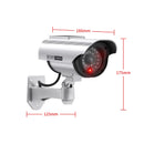Fake CCTV Bullet Camera Solar Powered Dummy Waterproof Camera Red Flashing Led Scare The Thief Surveillance Security System