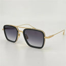 Men's Sunglasses For Women Style FLIGHT 006 Anti-Ultraviolet Retro Plate Square Full Frame Special Design Eyeglasses Random Box