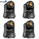 Yiflamefly 4Pcs 40W Mini Beam Moving Head Light Stage Light Standard DMX512 13CH for Concert Party Weddings Nightclub Dance Hall
