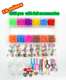 Rubber Band Loom  Bracelet Kit Storage BoxColorful Beads Tool Set DIY Jewery Making Girls Friendship Bracelets Christmas Gifts