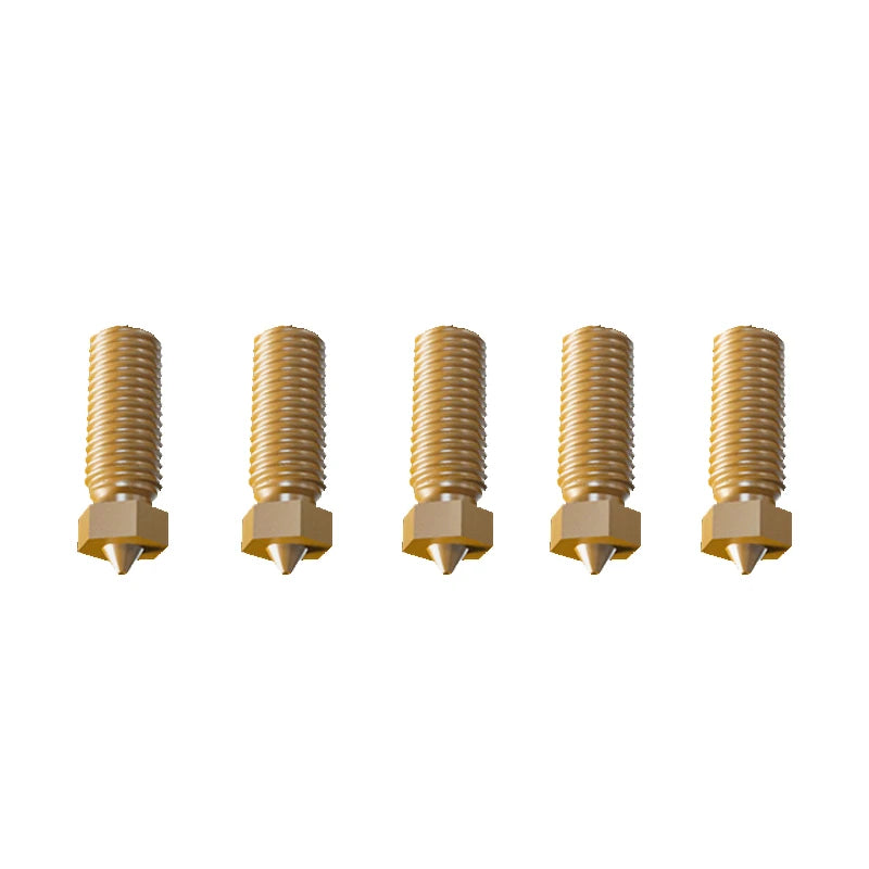 5PCS/Lot Original FLSUN V400 3D Printer Hotend Nozzle  0.4mm/0.5mm/0.8mm Size Brass Print Head Block Double Holes Extruder Part
