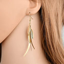 Trendy Leaves Earrings Bohemia Long Earring Women Irregular Sexy Girls Jewelry Fashion Punk Metal Tassel Earrings 2022 Earings