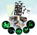 A3 A4 A5 Magic Luminous Drawing Board Malen mit Licht – lustiges Skizzenblockbrett Fluoreszenzstift Russisch Englisch Leuchtspielzeug