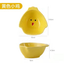 Creative Fruit Vegetable Animal Model Cartoon Child Ceramic Dishes Tableware Dessert Plate Salad Bowl Breakfast Disc Kids Saucer