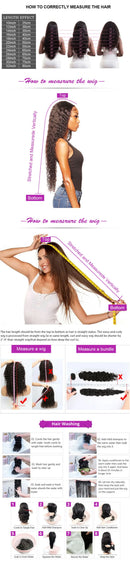 The Silk Cascade | 40-Inch HD Lace Front Deep Wave Human Hair Wig