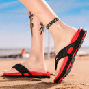 Massage Flip Flops for Men Summer Breathable Beach Shoes Sandals Men Luxury Flip Flops Breathable Men's Slippers