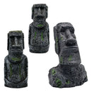 Aquarium Moai Statues Easter Island Head Ornaments Statues Fish Tank Landscaping Decor Home Tabletop Terrarium Aquascaping