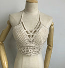 summer holiday beach camis lady sexy tassels crochet camisole women sexy tassels bikini camis female crochet halter bikini tops