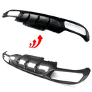 For Mercedes W213 E200 E300 2016-2020 AMG Carbon Style Rear Diffuser with Tailpipe