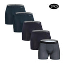 5 Stück neue Herrenunterhosen Polyester Boxershorts Unterwäsche Mann Pack Unterhosen Herren Marke Sexy Homme Boxer Shorts Männliche Eisseide Slips