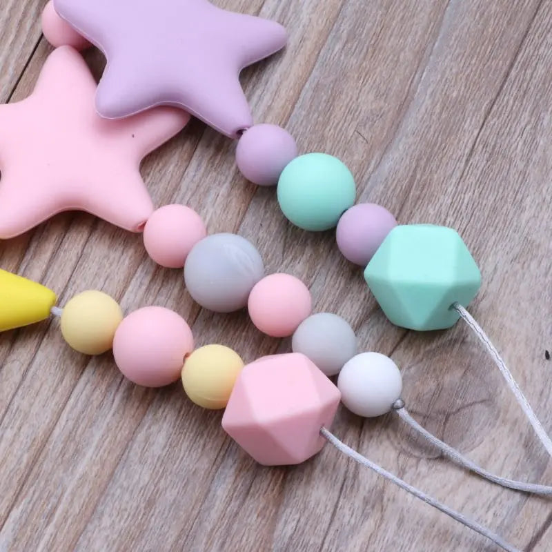 Sensory Chew Necklace Baby Silicone Teether Autism Sensory Chewy Toys