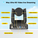 Combination sales SMTAV 3PCS AI Tracking 4K NDI 20X Camera SDI USB PTZ Camera HDMI IP Support POE Gift POE Switch