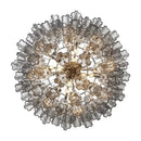 The Amber Orbit | Tiered Glass Chandelier with E14 Sockets