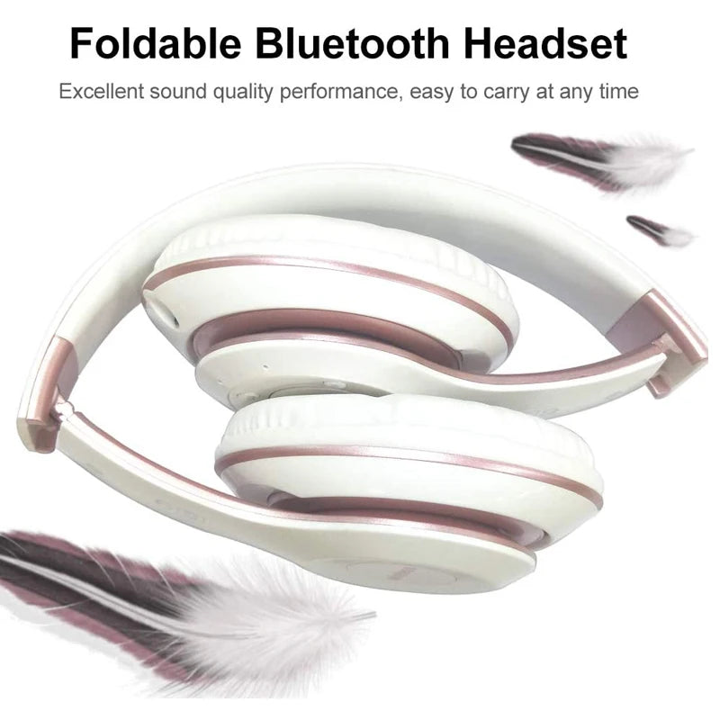 Bluetooth Wireless Headphones Noise Cancelling Bluetooth Earphone Foldable Handsfree Headset HIFI Stereo Game Headphones