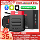 MUCAR BT200 BT200 PRO Car Scan Tool OBD2 Diagnostic Tool Full System Diagnosis scanner for all car 15 Reset Code Reader