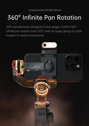 The Horizon Lock | AI-Powered 3-Axis Smartphone Gimbal with Face Tracking & Extension Rod