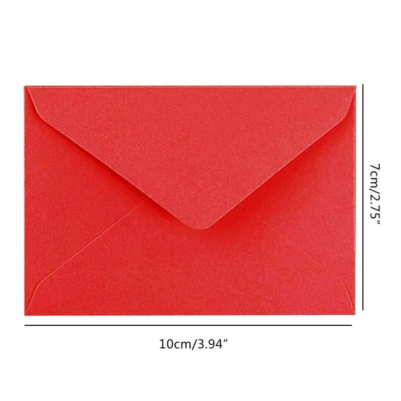 10 Pcs Colored Mailing Envelope Blank Thank You Cards DIY Envelope for Office Invoices Personal Letters Drop Shipping