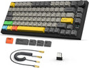 MAMBASNAKE x Ajazz AK820 Pro 75% Mechanical Keyboard and Coiled Cable Hot Swappable