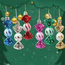 6pcs Christmas Lollipop Candy Cane Pendant Xmas Tree Hanging Ball Ornaments Christmas Decorations for Home 2025 New Year Gift