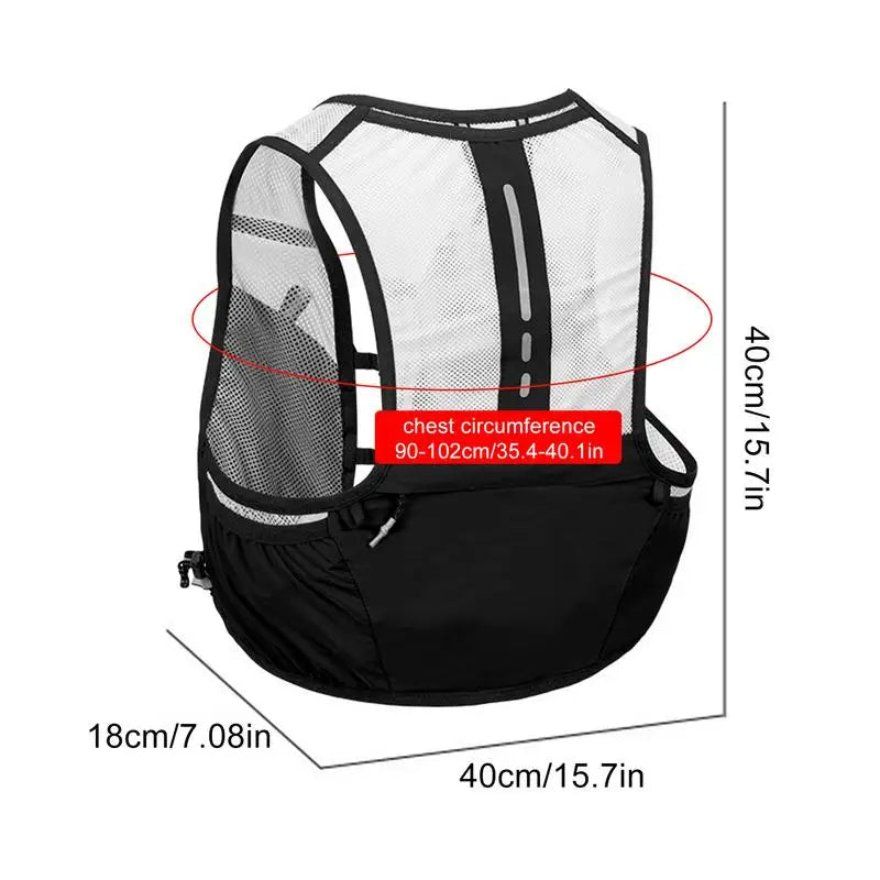 Hydration Backpack 2.5l Hydration Pack Water Backpack Trail Running Backpack Lightweight Hydration Vest For Running Cycling