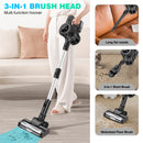 Upgrade cordless Vacuum Cleaner, Wall Hanging Stick Vacuum Cleaner with Tangle-Free Brush, 3000mAh Battery