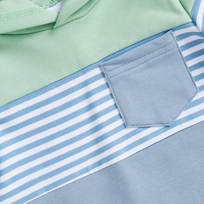 Toddler Boys 2-Piece Outfit Camouflage Print Hooded T-shirt with Drawstring Shorts Set for Summer Playdates and Adventures