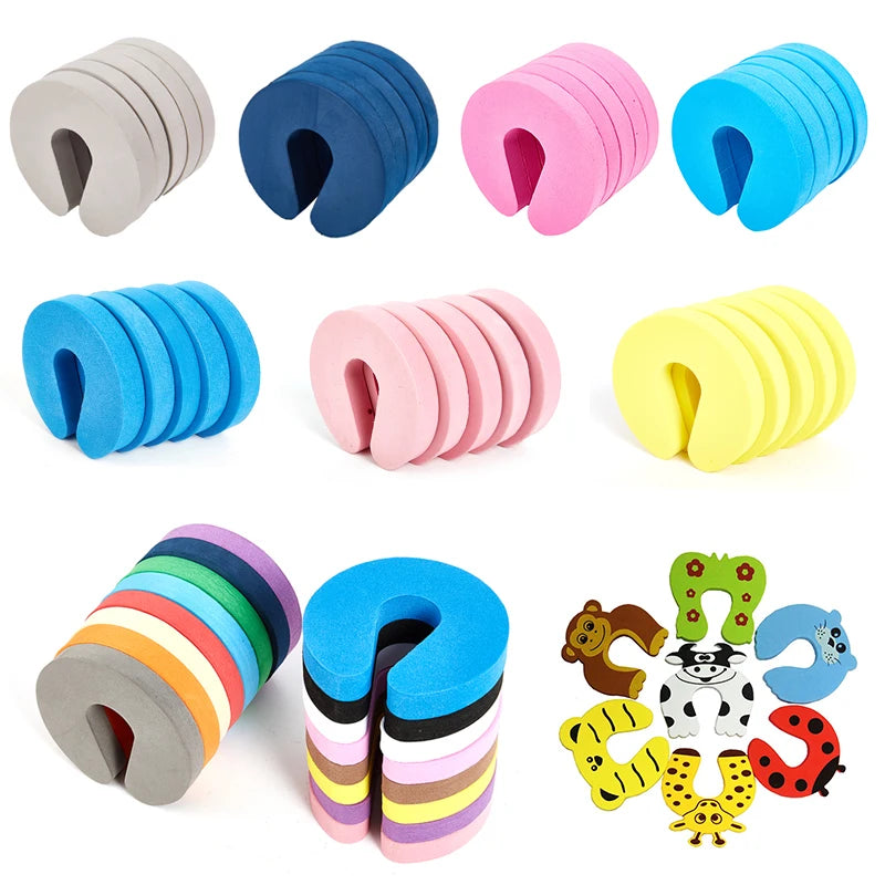 5Pcs Soft Foam Door Stopper Protection Baby Safety Keeps Doors From Slamming Prevents Finger Pinch Injuries Finger Protector