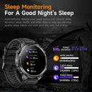 2026 GPS Smartwatch for Men 1.7 HD Screen Military Smart Watch Flashlight IP68 Waterproof 100 Sport Modes 720mAh Large Battery