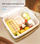 2 in 1 Ice Cube Tray Water Bottle Portable Ice Maker Mold Press Water Fill Ice Bucket Box for Summer Drinks