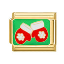 FUNIQUE Romantic Christmas Tree Snowman Sleigh Garland Italian Charm Links Fit 9mm Bracelet Stainless Steel DIY Jewelry Making