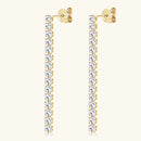 OXTAO 2.5mm Moissanite Dangle Earring Female Jewelry Real 925 Silver Long Chandelier Earrings Wedding Fine Gewelry Gift