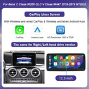 Linux Touchscreen für Mercedes Benz W205 GLC C V-Klasse W447 2015-2019 GPS mit Wireless Carplay Android Auto Auto Multimedia