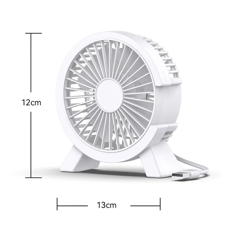 Electric Fan Portable Cooling for Laptops Silent Usb Fan for Home Officeoutdoor Desktop Cooler Camping Air Mini Appliances