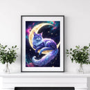 Huacan New Arrivals 2025 Diamond Painting Cat Moon Diamond Mosaic Animal Complete Kit Handmade Gift