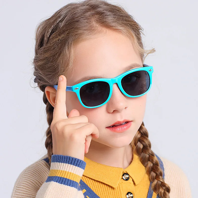 Non-polarized Children's Sunglasses Flexible Outdoor Kids Sun Glasses Summer UV Boy Girl Eye Protection Eyeglasses Gafas De Sol