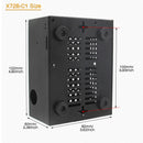 Geekworm X728-C1 Metal Case with Cooling Fan & Power Control Switch for Raspberry Pi 4 & X728 V2.5/V2.1/V2.0 / X708 UPS / X735