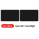 Titanium Silver Adhesive Fabric Coated Heat Insulation Sunscreen Full Blackout Car Magnetic Curtains Summer UV Protective Cover