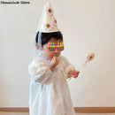 First Kids Birthday Daisy Felt Hat Three-dimensional Daisy Felt Hat Birthday Daisy Hat Baby Girl Flower Party Hat Mesh Headwear