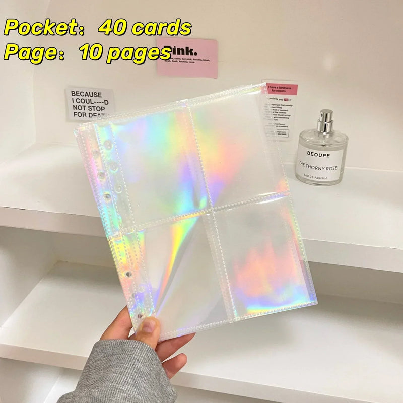 1-4 Grids Multi-Pockets Photo Card Binder Inner Pages A5 Kpop Photocards Sleeves Photo Album Page Protector Cards Sleeve Sheets 