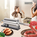 3L Sausage Stuffer With 8Pcs Tubes Manual Stainless Steel Horizontal Sausage Maker Filling Filler Meat Filling Kitchen Machine