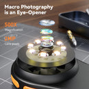 60-120X/500X Digital Handheld Microscope Magnifier 2.0 Inch IPS Screen Microscope Camera 8 LED 2 MP Electronic Coin Magnifier ﻿