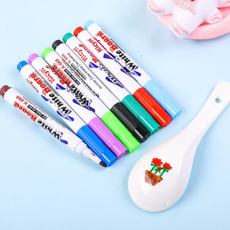 NEW 12 Colors 8 Colors Magical Water Painting Pen Whiteboard Markers Floating Ink Pen Doodle Water Pens Toy Art Supplies