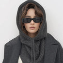 The Arctic Mantle | Hand-Knitted Winter Balaclava with Merino-Blend Insulation