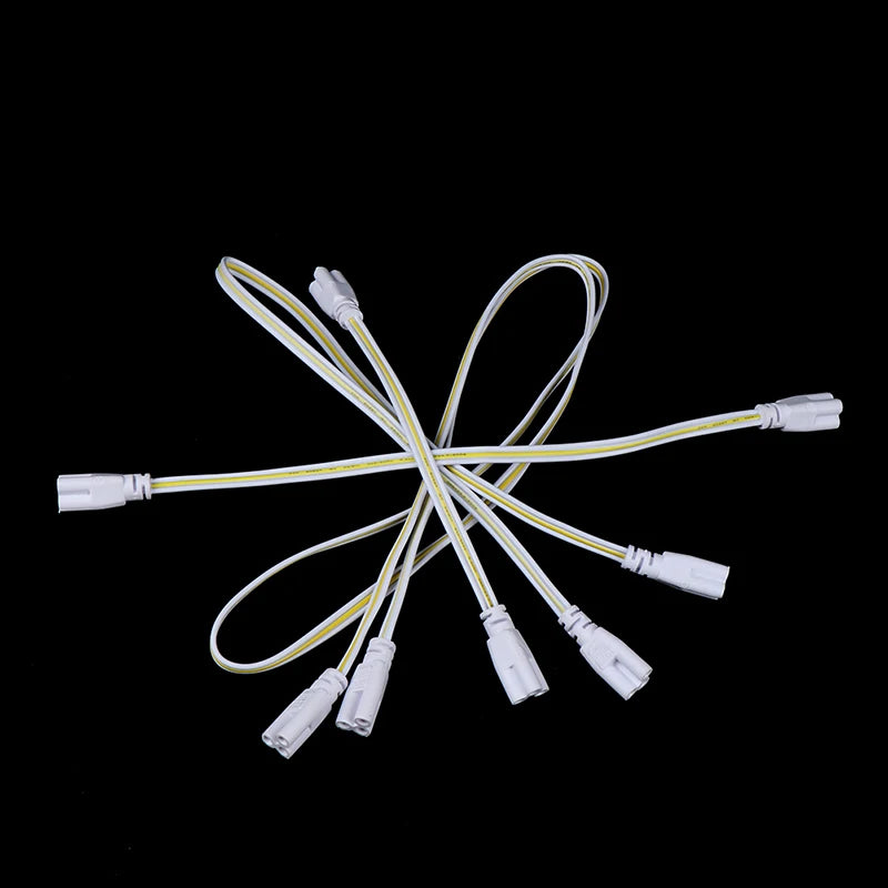 20/30/50/100CM LED Tube Lamp Connected Cable T4 T5 T8 LED Light Double-end Connector Wire 3 Pins Connected Cable 2.5A 0-250V