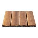 The Terrace Weave | 36-Piece Interlocking WPC Patio Deck Tile System
